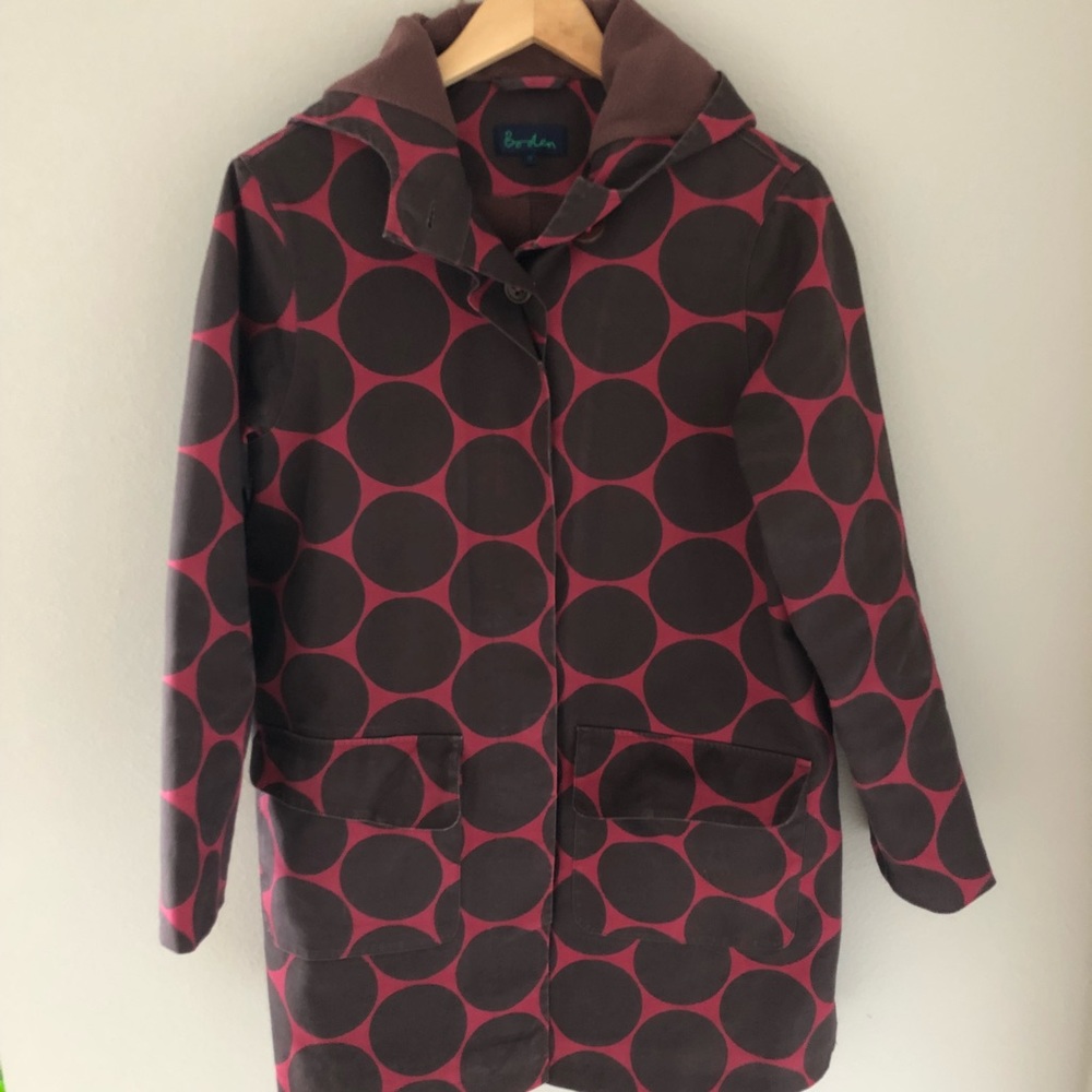 Boden Fleece-lined Coat - size 12
